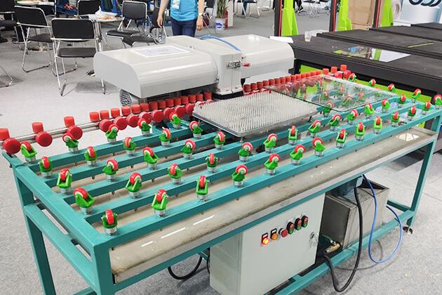 How do I install the profiled glass edge grinding machine?